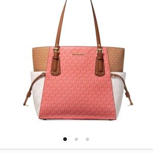 Michael Kors Voyager East West Signature Tote & Wallet